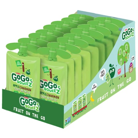 Gogo Squeez GoGo Squeez Apple Cinnamon Applesauce 3.2 oz. Pouch, PK18 221801